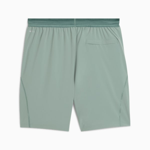 TRAINING TECH Men's 7" Stretch Woven Shorts, Green Moon, extralarge